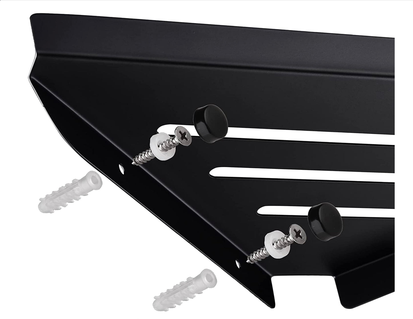 Waterford Metal Corner Shelf Matte Black
