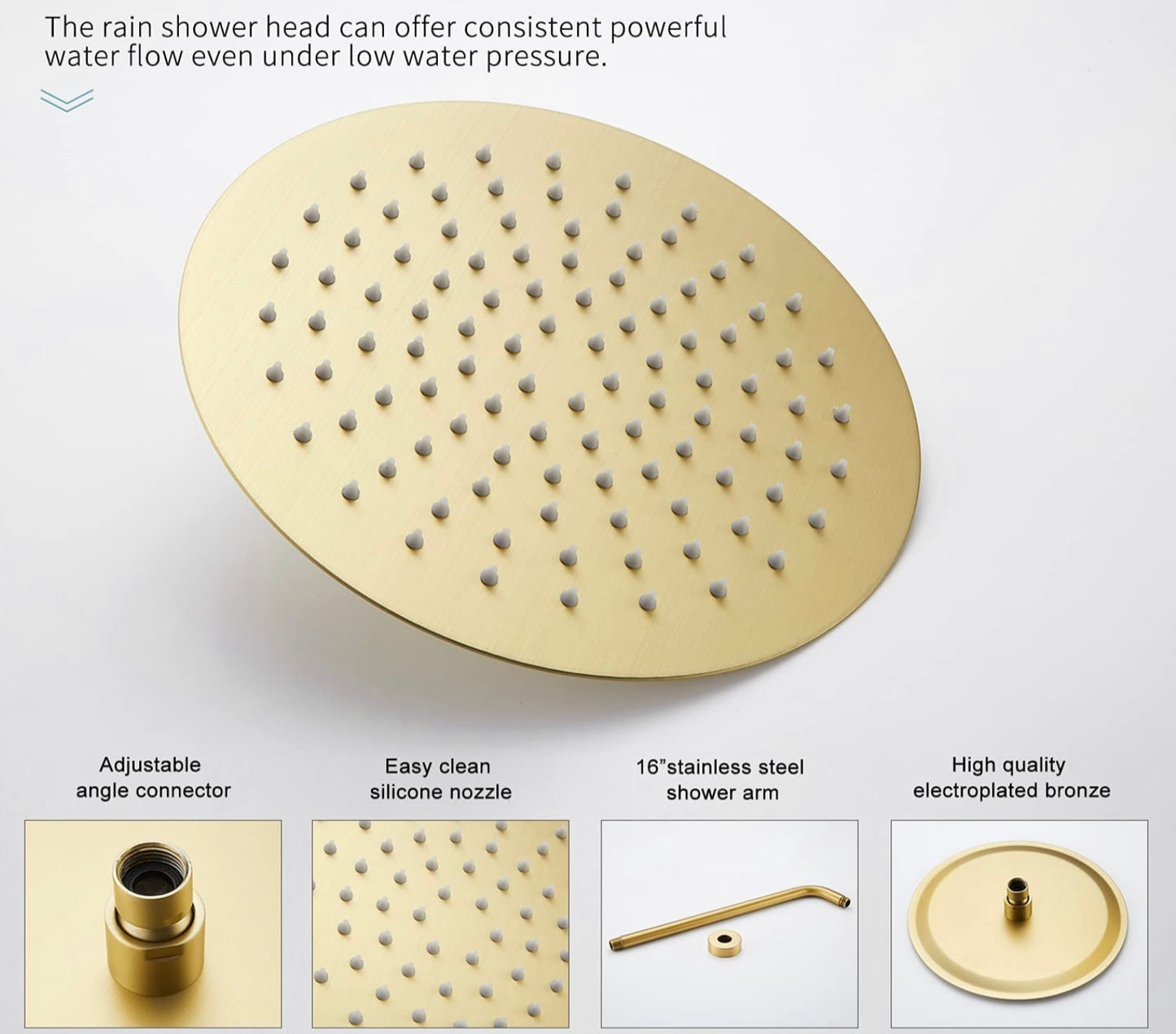 Waterford Shower System Champagne Bronze Round