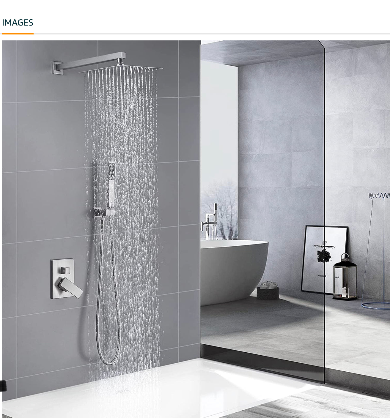 Waterford Shower System Chrome Square