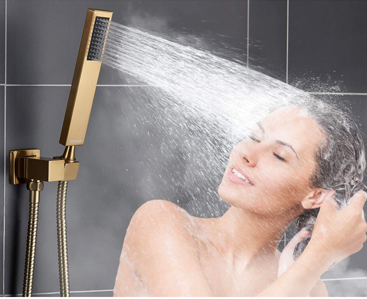 Waterford Shower System Champagne Bronze Square