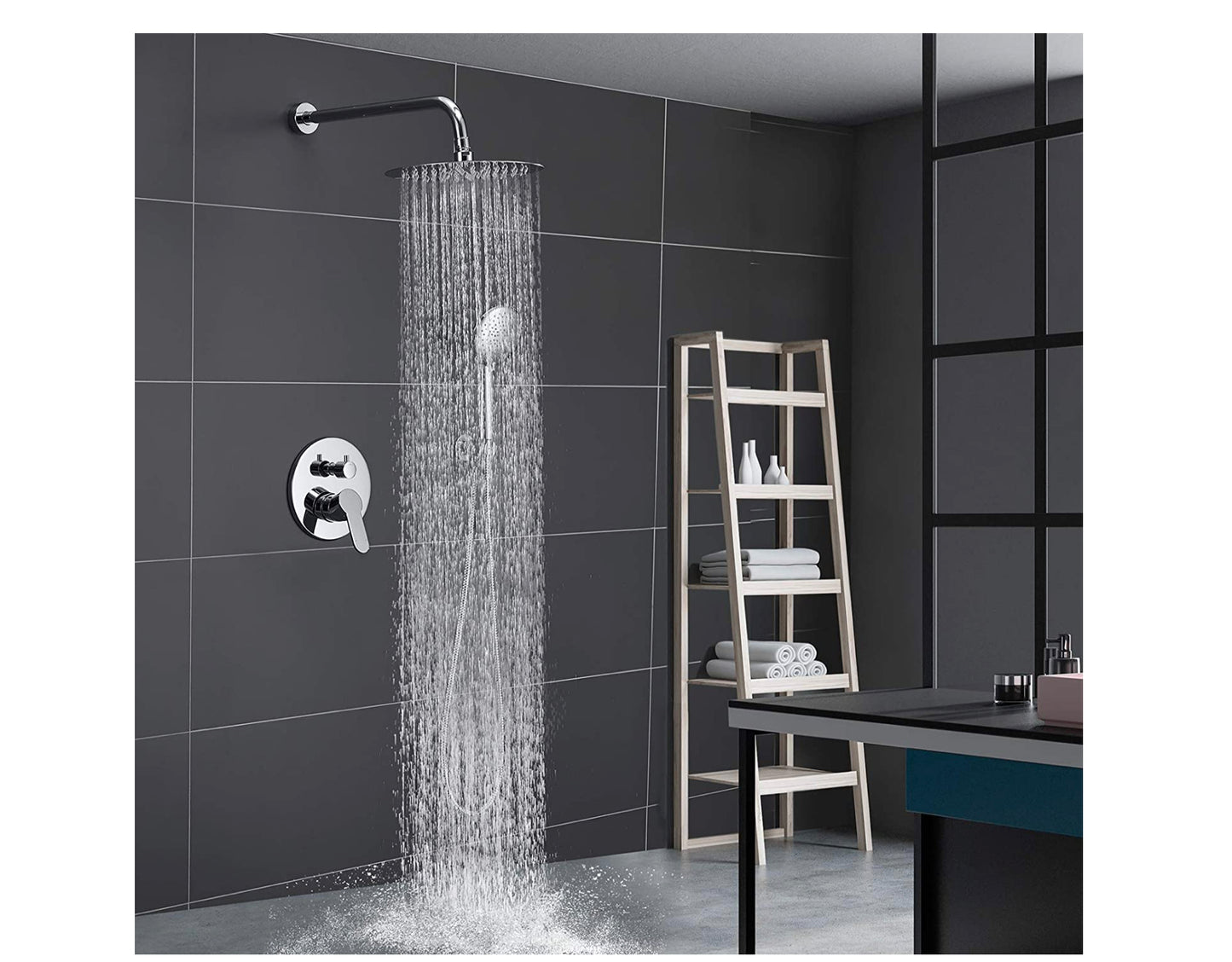 Waterford Shower System Chrome Round