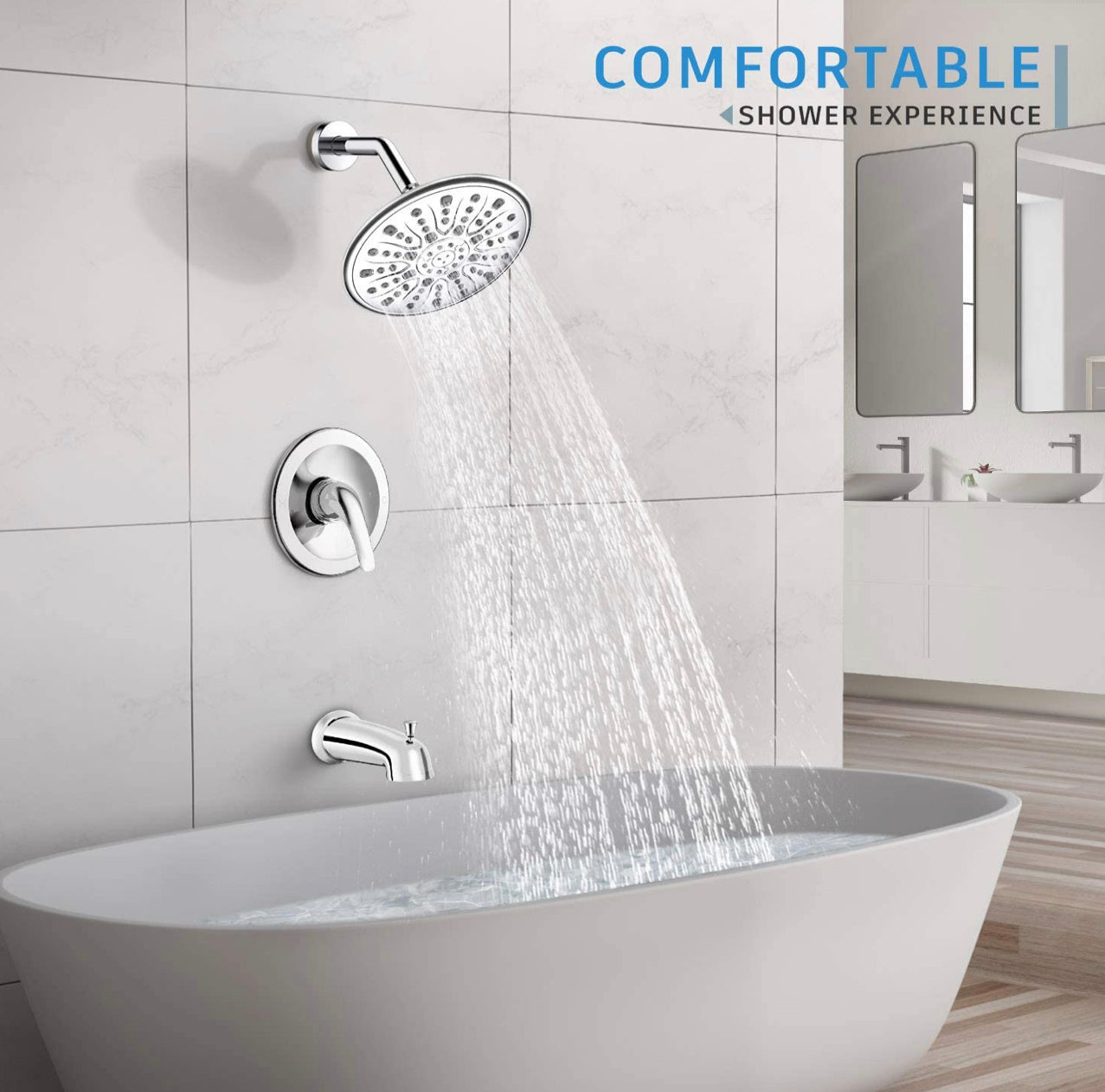Waterford Faucet Set Tub Spout Chrome