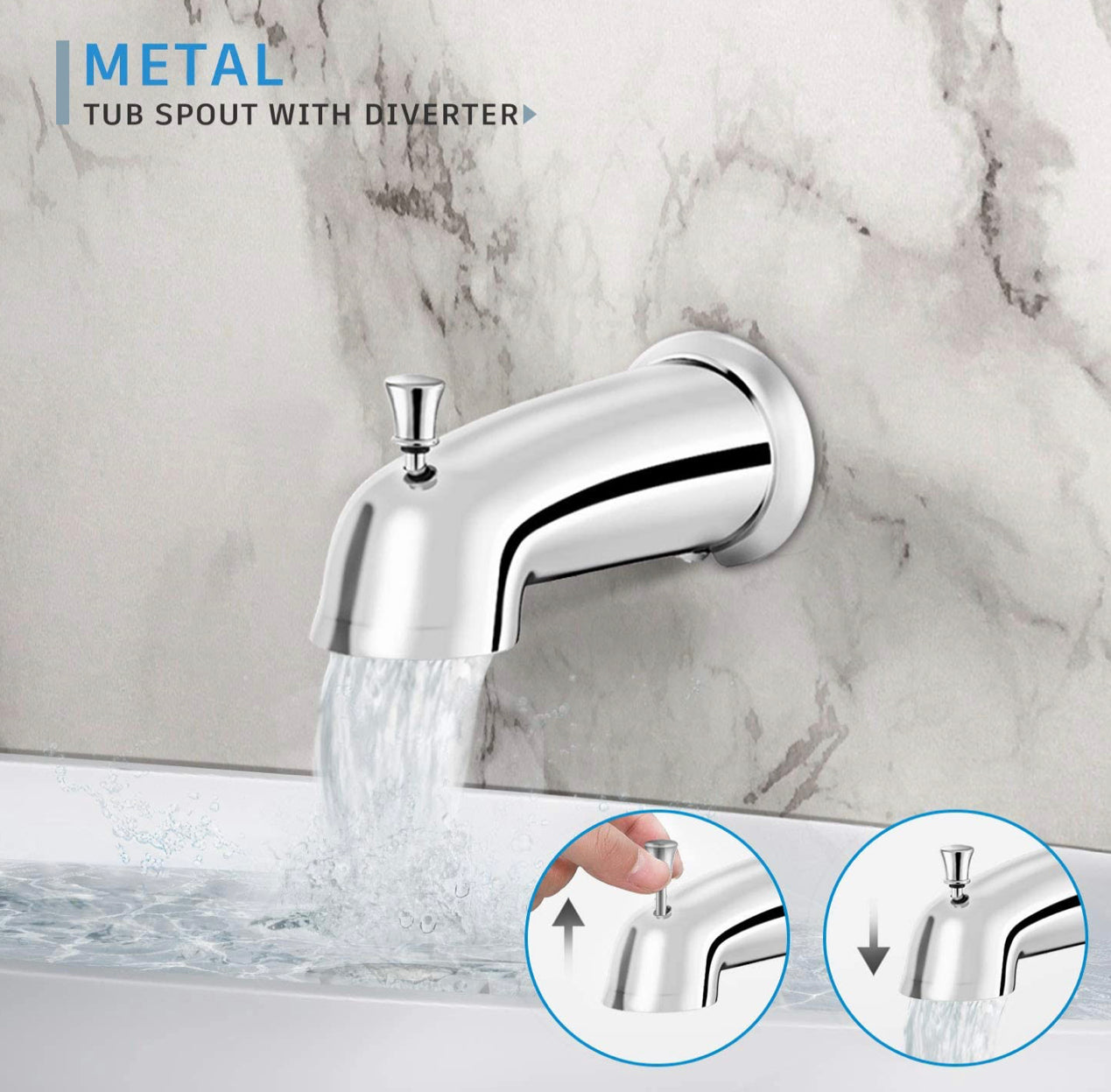Waterford Faucet Set Tub Spout Chrome