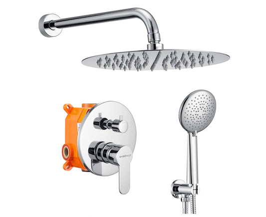 Waterford Shower System Chrome Round