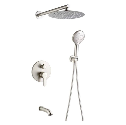 Waterford Shower Tub and Shower Brushed Nickel