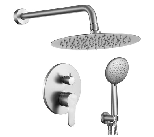 Waterford Shower System Brushed Nickel Round